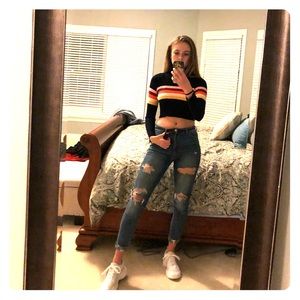 Urban outfitters long sleeve turtleneck crop top